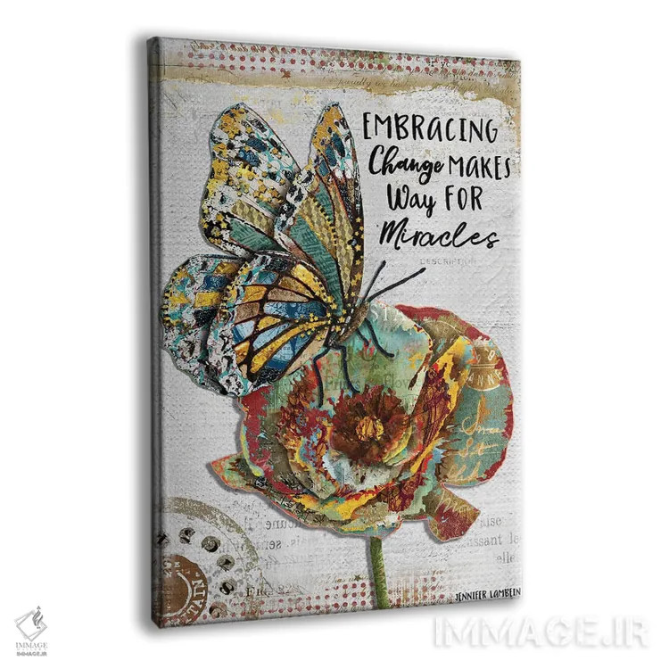 تابلو دکوراتیو پذیرش تغییر اثر جنیفر لمباین - نمای پرسپکتیو محصول