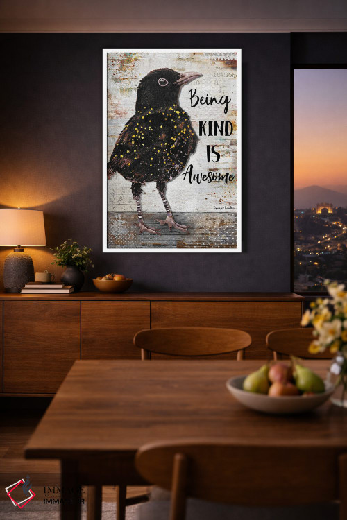 تابلو دکوراتیو مهربان بودن فوق العاده است اثر جنیفر لمباین - D4W