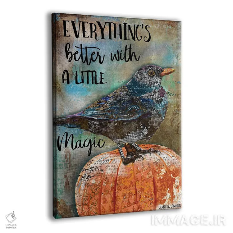 تابلو دکوراتیو همه چیز بهتر است اثر جنیفر لمباین - نمای پرسپکتیو محصول