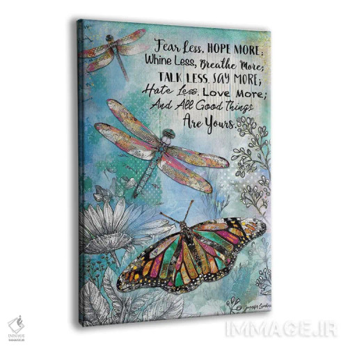 تابلو دکوراتیو کمتر بترس و بیشتر امید داشته باش اثر جنیفر لمباین - نمای پرسپکتیو محصول
