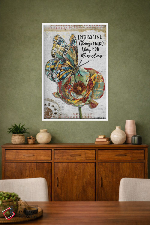 تابلو دکوراتیو پذیرش تغییر اثر جنیفر لمباین - D1W