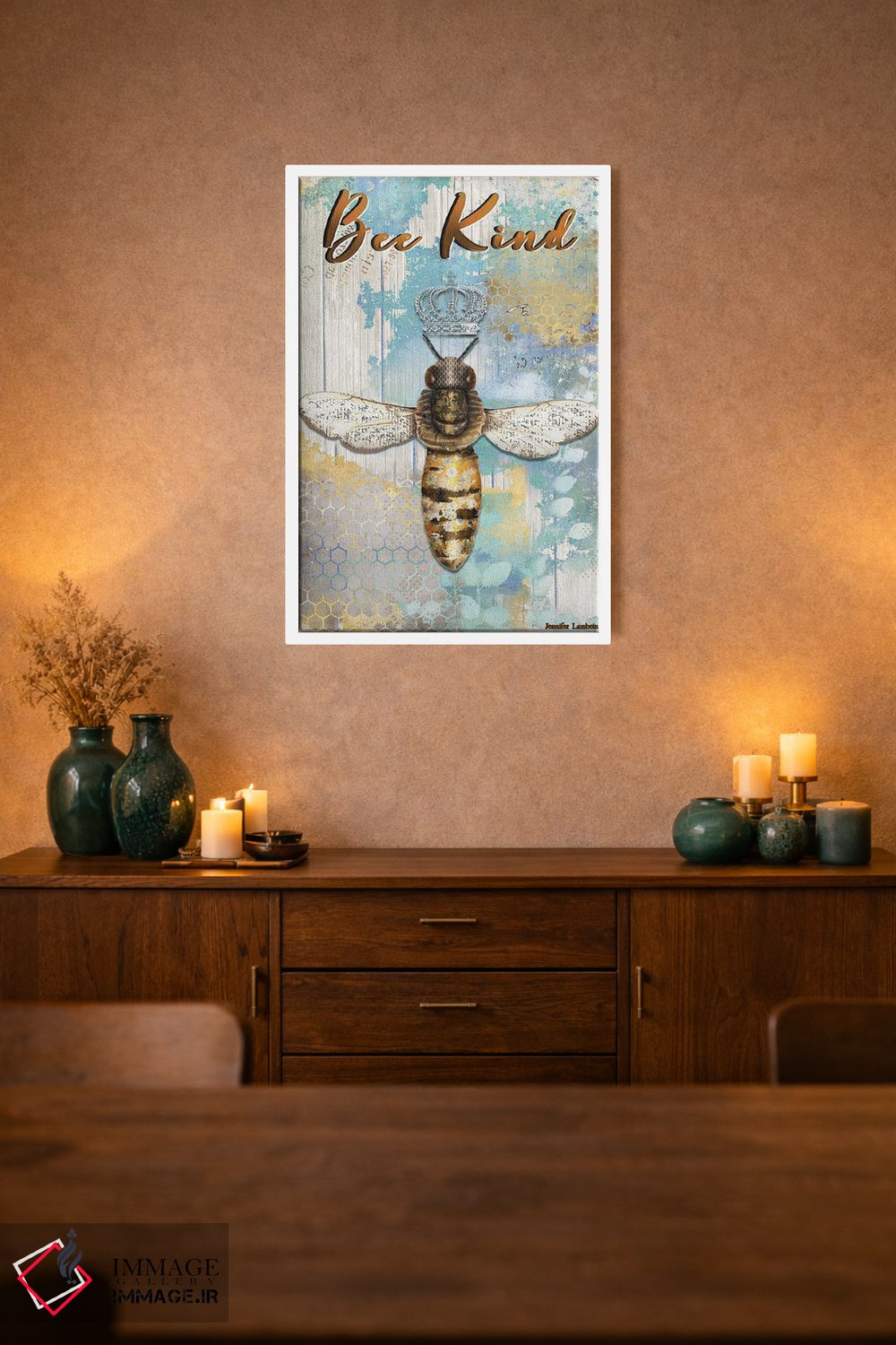 تابلو دکوراتیو مهربان باش اثر جنیفر لمباین - D1W
