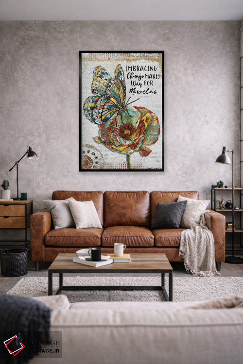 تابلو دکوراتیو پذیرش تغییر اثر جنیفر لمباین - D2B