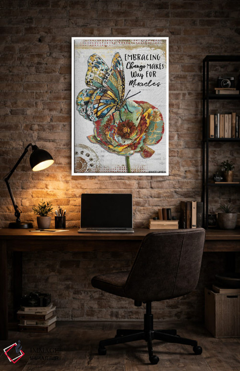تابلو دکوراتیو پذیرش تغییر اثر جنیفر لمباین - D4W