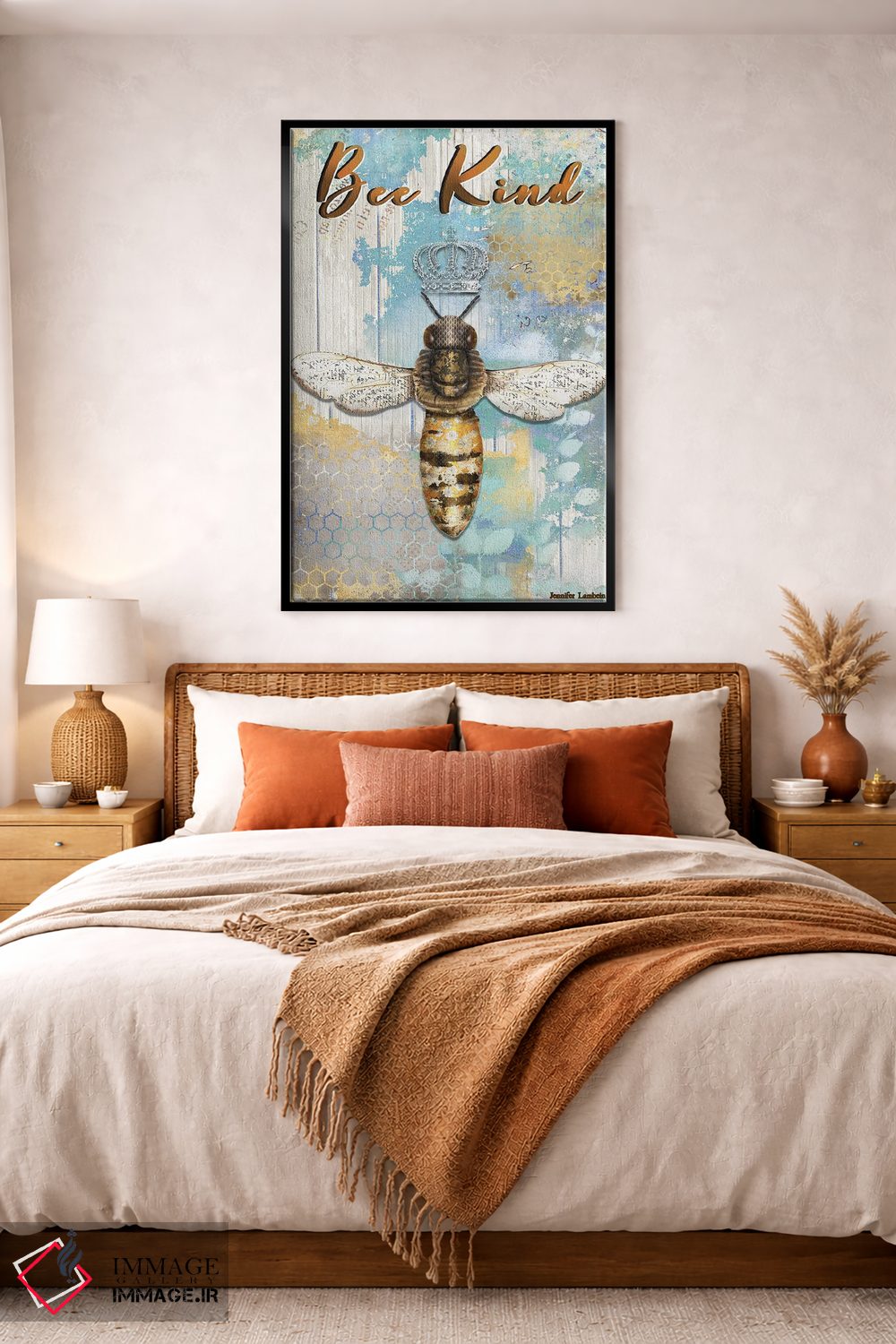 تابلو دکوراتیو مهربان باش اثر جنیفر لمباین - D4B