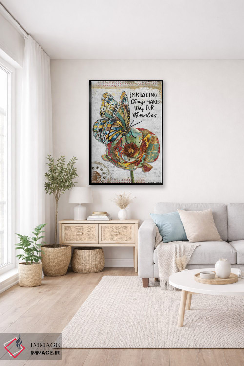 تابلو دکوراتیو پذیرش تغییر اثر جنیفر لمباین - D5B