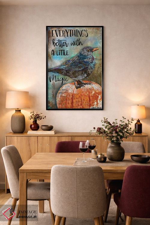 تابلو دکوراتیو همه چیز بهتر است اثر جنیفر لمباین - D5B