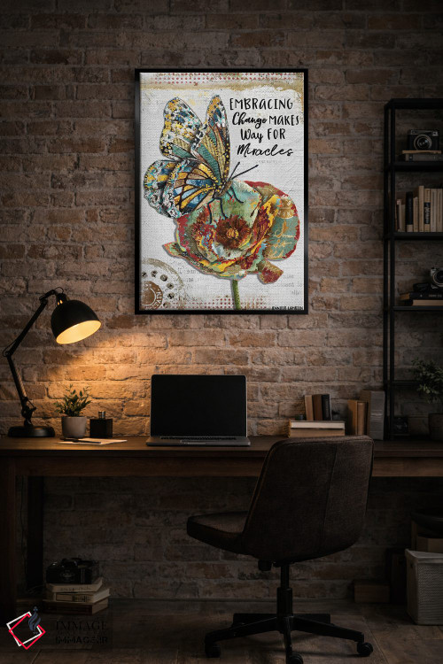 تابلو دکوراتیو پذیرش تغییر اثر جنیفر لمباین - D6B