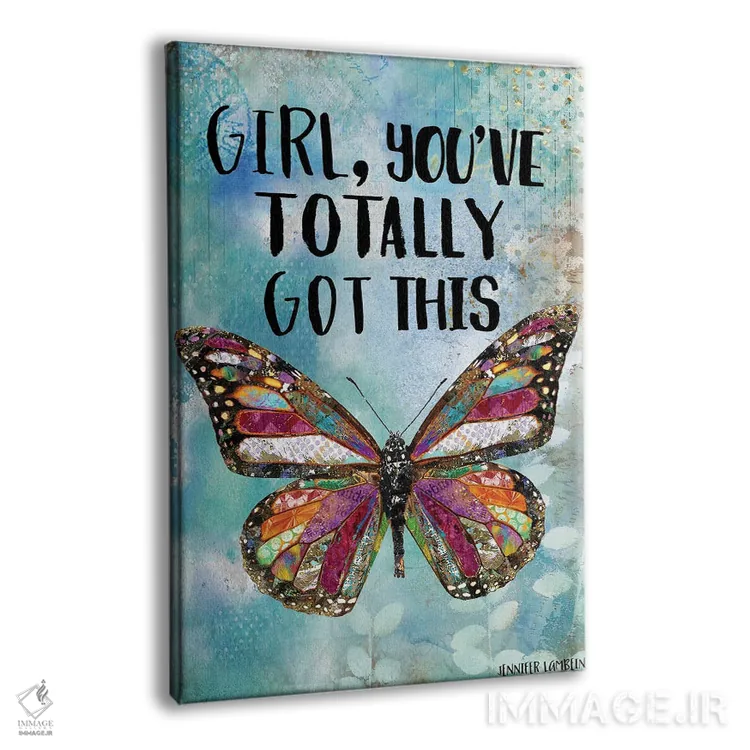 تابلو دکوراتیو You've Totally Got This,دختر، تو کاملا از پسش برمی آیی اثر جنیفر لمباین - نمای پرسپکتیو محصول