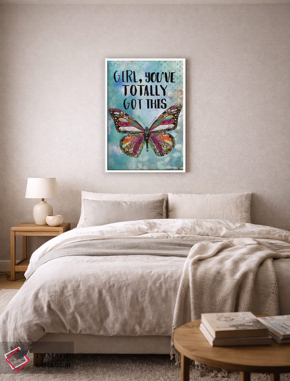 تابلو دکوراتیو You've Totally Got This,دختر، تو کاملا از پسش برمی آیی اثر جنیفر لمباین - D6W