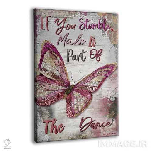 تابلو دکوراتیو اگر لغزیدی اثر جنیفر لمباین - نمای پرسپکتیو محصول