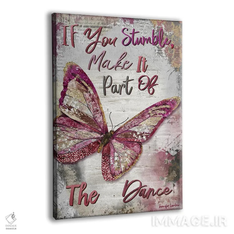 تابلو دکوراتیو اگر لغزیدی اثر جنیفر لمباین - نمای پرسپکتیو محصول