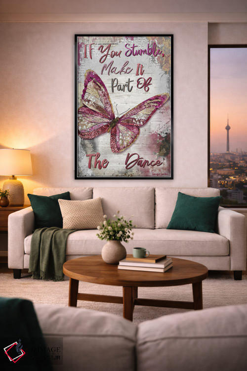 تابلو دکوراتیو اگر لغزیدی اثر جنیفر لمباین - D1B