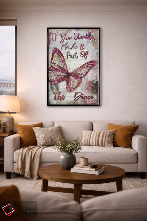 تابلو دکوراتیو اگر لغزیدی اثر جنیفر لمباین - D4B