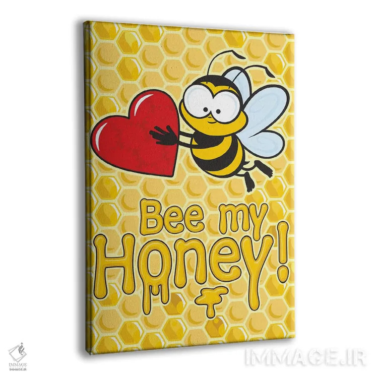 تابلو دکوراتیو زنبور من باش اثر جیمز لی - نمای پرسپکتیو محصول