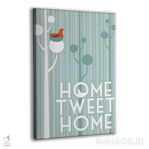 تابلو دکوراتیو خانه توییت خانه اثر جیمز لی - نمای پرسپکتیو محصول