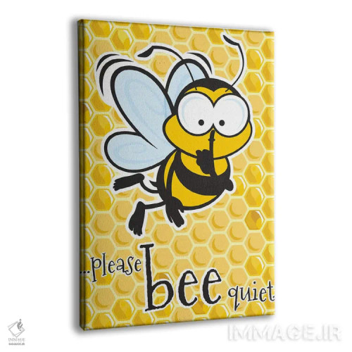 تابلو دکوراتیو لطفا آرام باشید اثر جیمز لی - نمای پرسپکتیو محصول