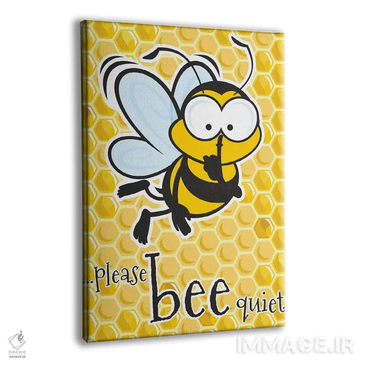 تابلو دکوراتیو لطفا آرام باشید اثر جیمز لی - نمای پرسپکتیو محصول