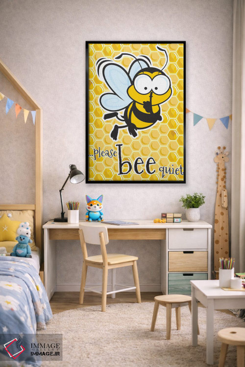 تابلو دکوراتیو لطفا آرام باشید اثر جیمز لی - D2B