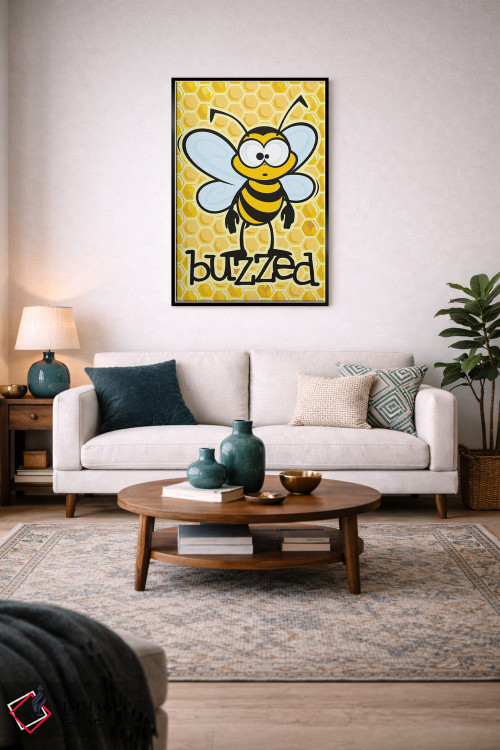 تابلو دکوراتیو سرخوش اثر جیمز لی - D6B