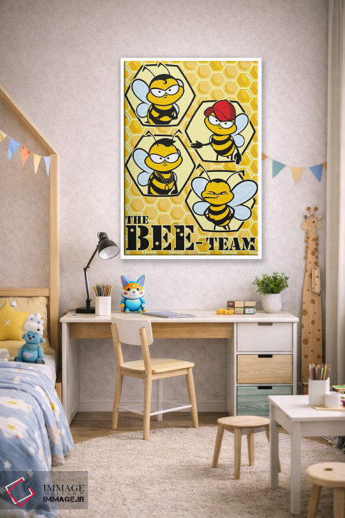 تابلو دکوراتیو تیم زنبورها اثر جیمز لی - D1W