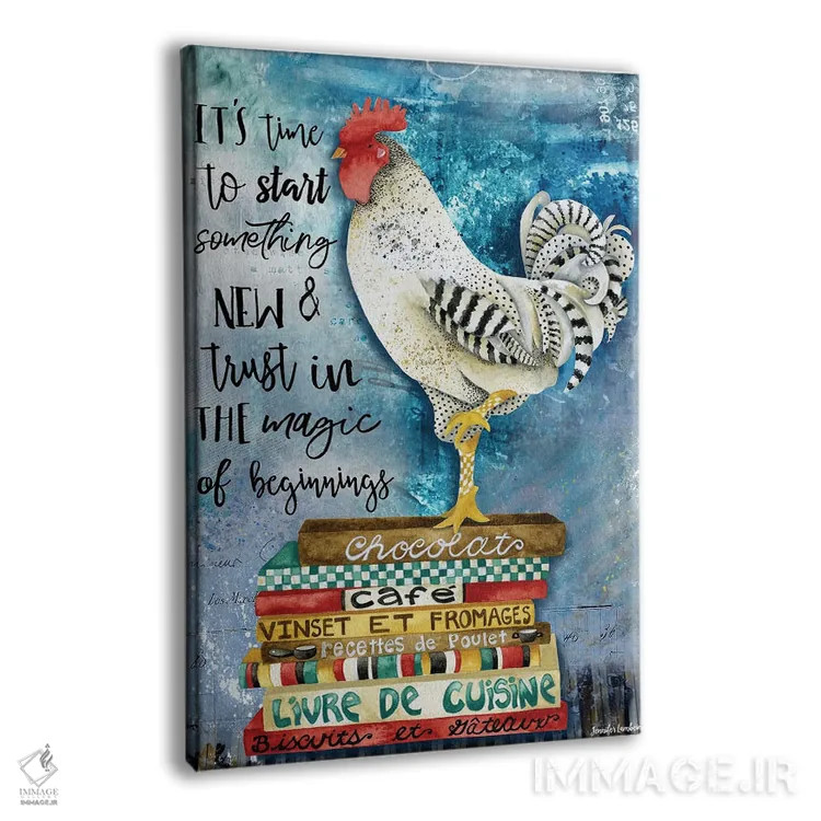 تابلو دکوراتیو وقتشه اثر جنیفر لمباین - نمای پرسپکتیو محصول