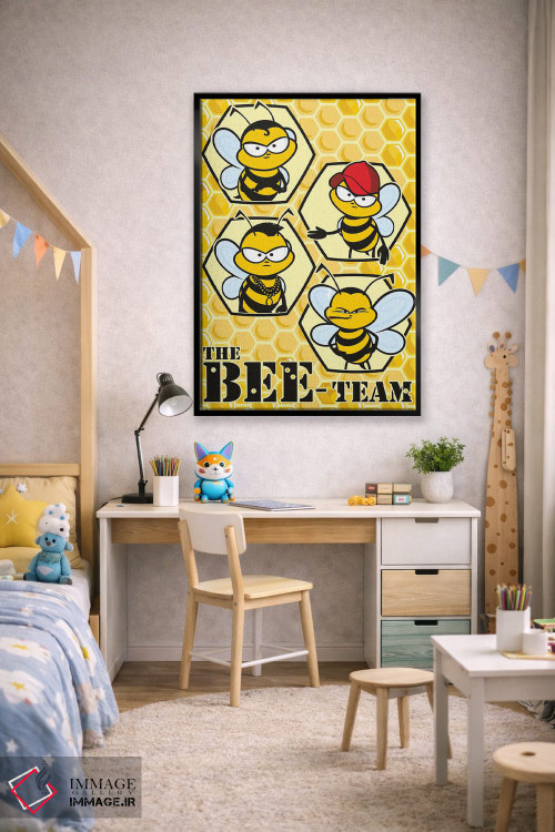 تابلو دکوراتیو تیم زنبورها اثر جیمز لی - D2B