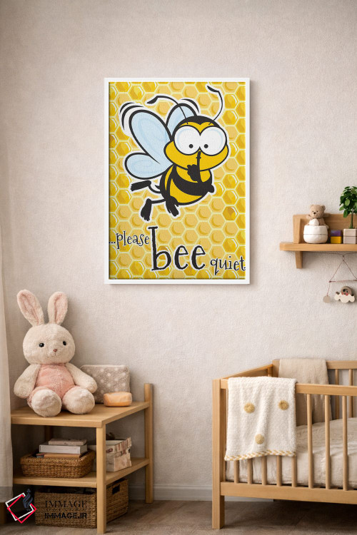 تابلو دکوراتیو لطفا آرام باشید اثر جیمز لی - D3W