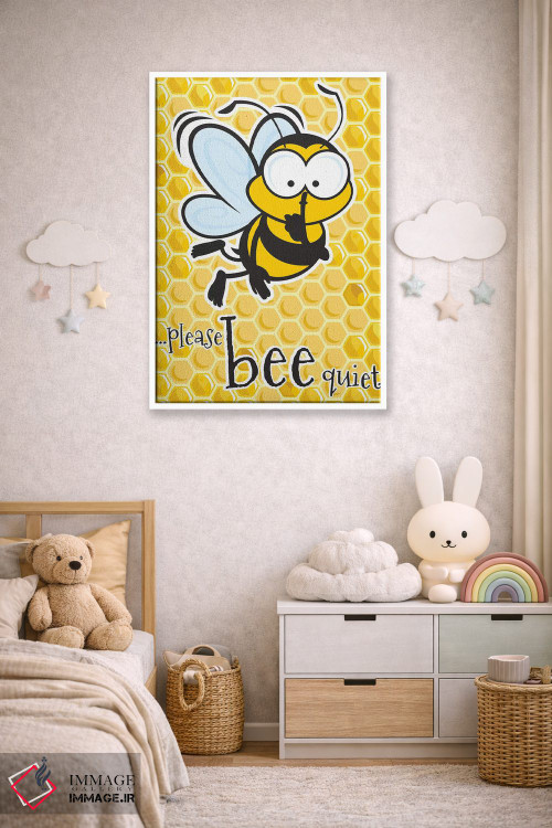 تابلو دکوراتیو لطفا آرام باشید اثر جیمز لی - D4W