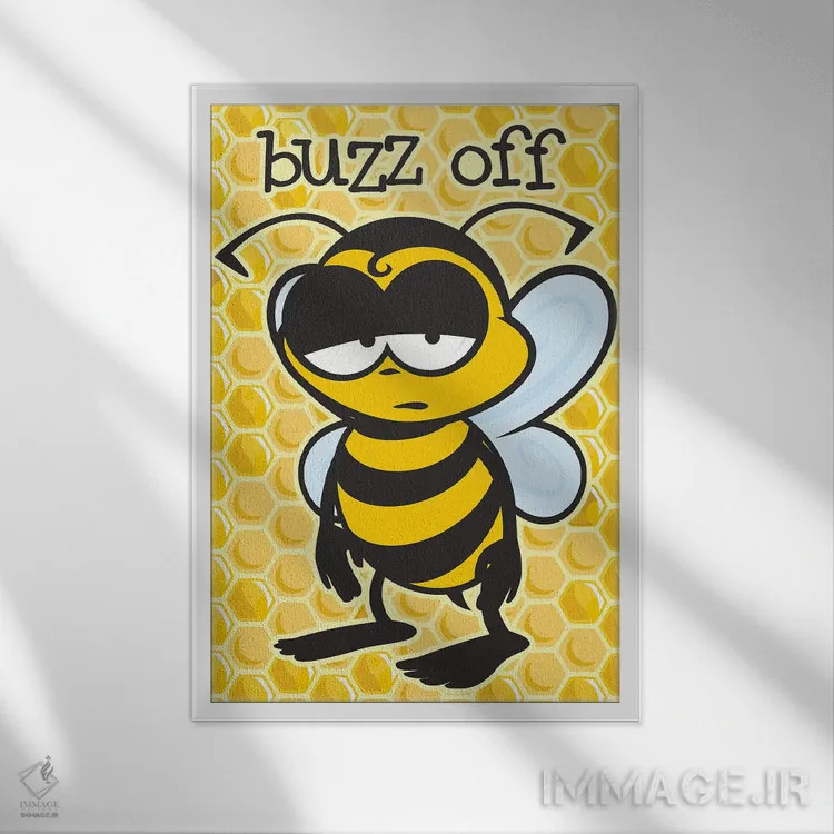 تابلو دکوراتیو گم شو اثر جیمز لی - نمای قابدار سفید