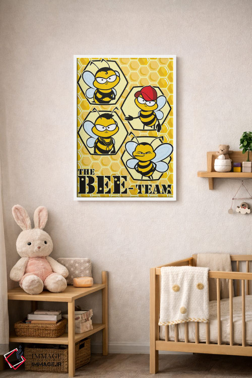 تابلو دکوراتیو تیم زنبورها اثر جیمز لی - D3W