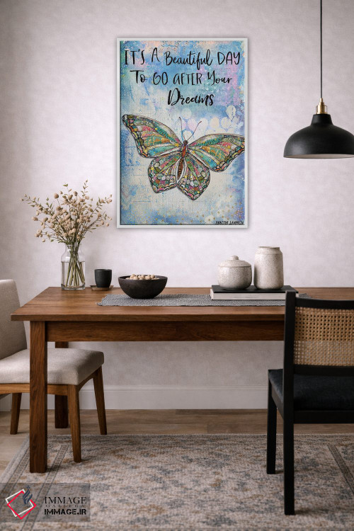 تابلو دکوراتیو امروز یک روز زیباست اثر جنیفر لمباین - D1W