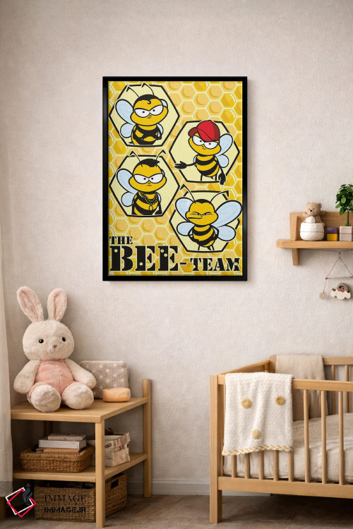 تابلو دکوراتیو تیم زنبورها اثر جیمز لی - D5B
