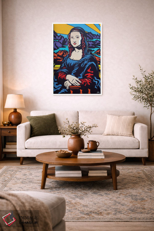 تابلو دکوراتیو مونالیزای پاپ اثر جیمز لی - D2W