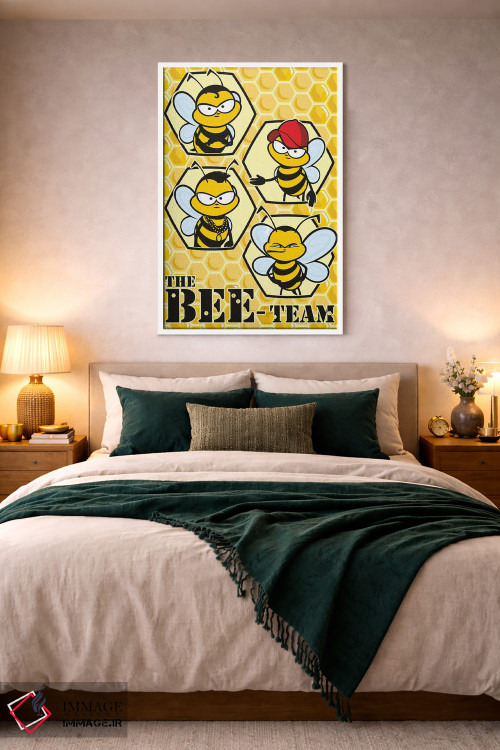 تابلو دکوراتیو تیم زنبورها اثر جیمز لی - D4W