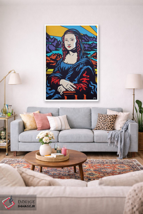 تابلو دکوراتیو مونالیزای پاپ اثر جیمز لی - D1W