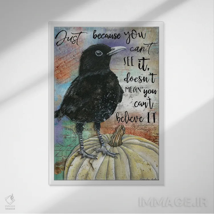 تابلو دکوراتیو فقط چون که اثر جنیفر لمباین - نمای قابدار سفید