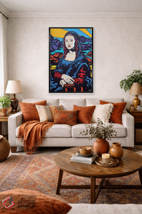 تابلو دکوراتیو مونالیزای پاپ اثر جیمز لی - D4B