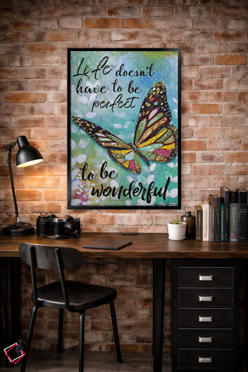 تابلو دکوراتیو زندگی لازم نیست کامل باشد اثر جنیفر لمباین - D4B