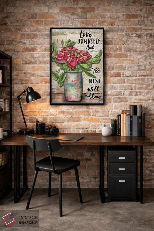 تابلو دکوراتیو خودت را دوست بدار اثر جنیفر لمباین - D3B