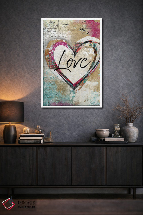 تابلو دکوراتیو قلب عاشق اثر جنیفر لمباین - D1W