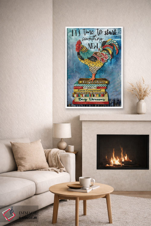 تابلو دکوراتیو وقتشه خروس اثر جنیفر لمباین - D6W