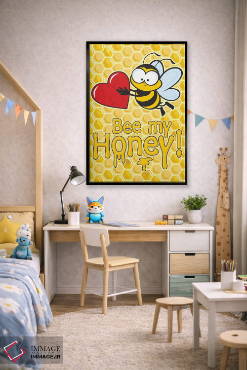 تابلو دکوراتیو زنبور من باش اثر جیمز لی - D2B