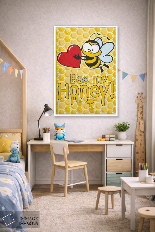 تابلو دکوراتیو زنبور من باش اثر جیمز لی - D1W