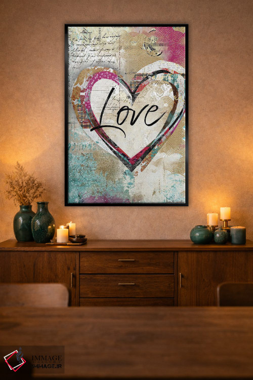 تابلو دکوراتیو قلب عاشق اثر جنیفر لمباین - D2B