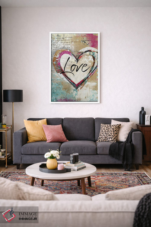 تابلو دکوراتیو قلب عاشق اثر جنیفر لمباین - D3W