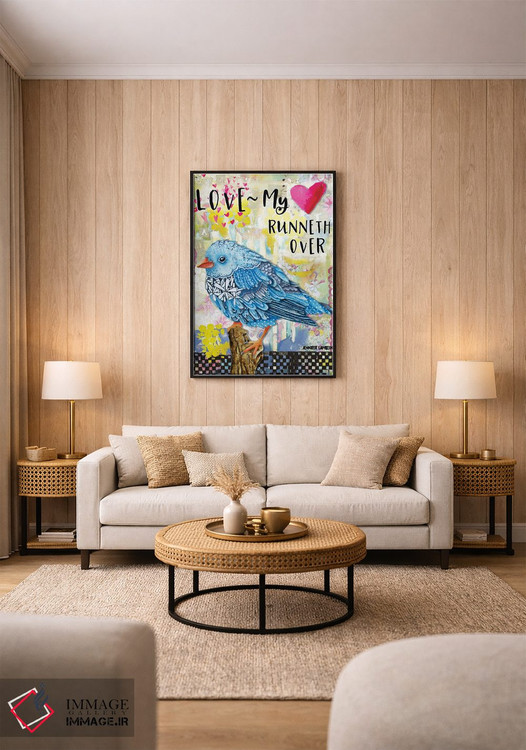 تابلو دکوراتیو My Cup Runneth Over,عشق، جام حیاتم لبریز است اثر جنیفر لمباین - D2B