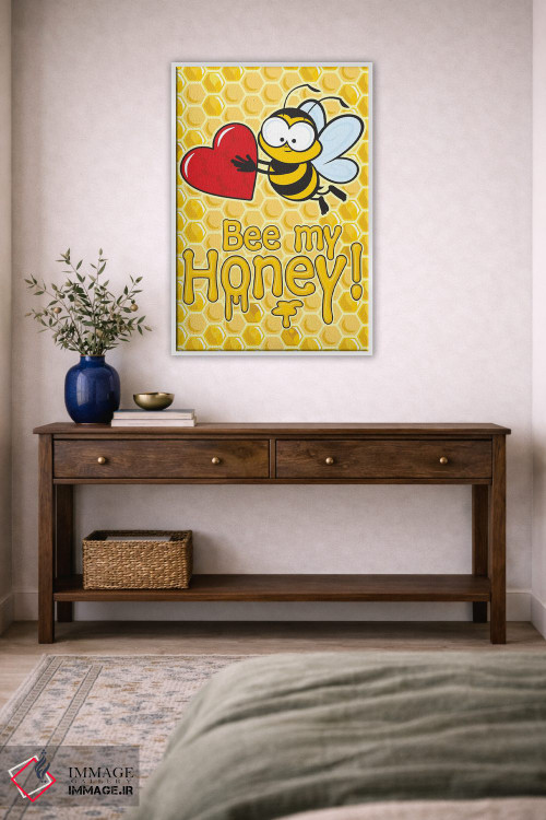 تابلو دکوراتیو زنبور من باش اثر جیمز لی - D3W