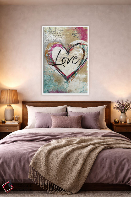 تابلو دکوراتیو قلب عاشق اثر جنیفر لمباین - D4W