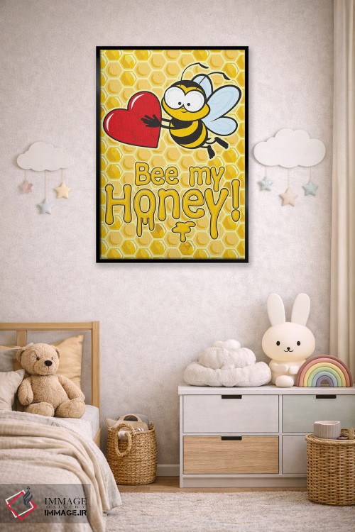 تابلو دکوراتیو زنبور من باش اثر جیمز لی - D5B
